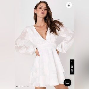 White wedding event dress